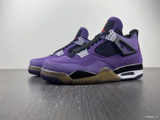 Cheap Kickmax and Purple 766296 (Friends Scott Retro LN4 Family) Travis 4 Jordan 0326